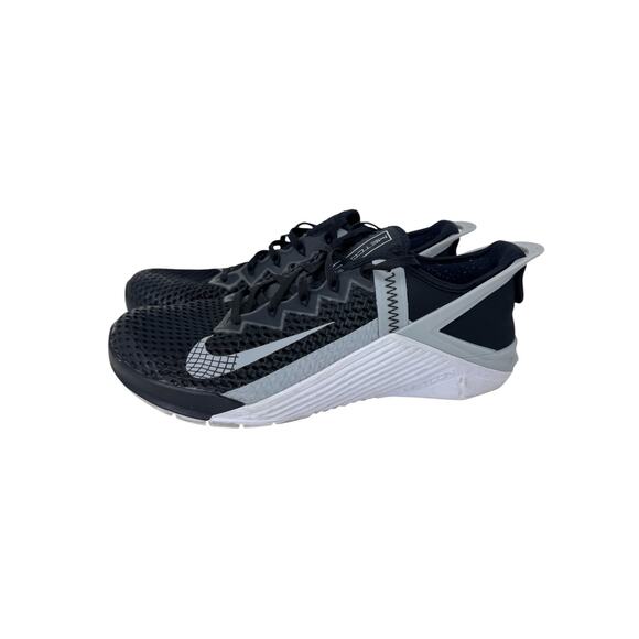 Nike Metcon 6‎ Flyease Low Top Sneaker Shoes Mens 8.5 Black White DB3790-010 - Picture 2 of 14